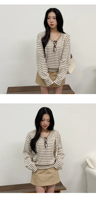 Striped Knit Top