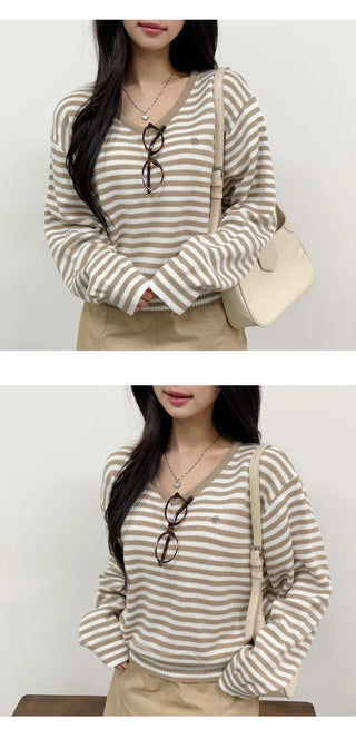 Striped Knit Top