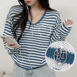 Striped Knit Top