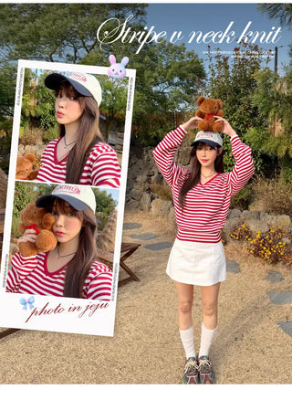 Striped Knit Top