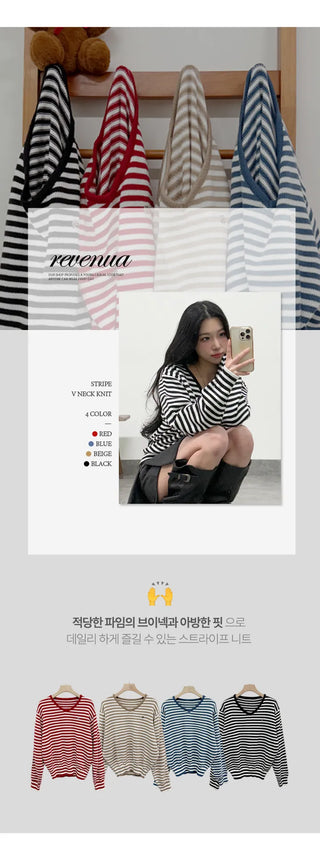 Striped Knit Top
