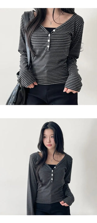 Striped Knit Top