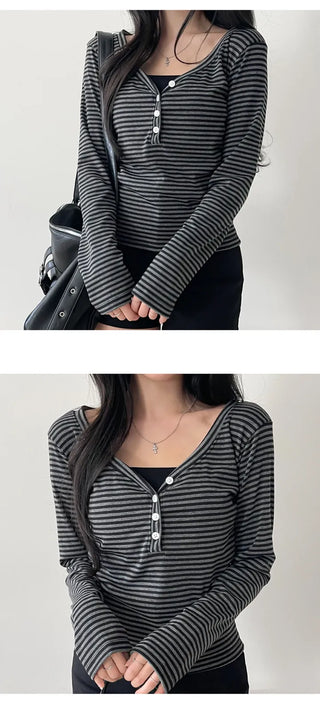 Striped Knit Top