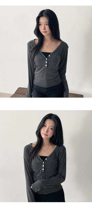 Striped Knit Top