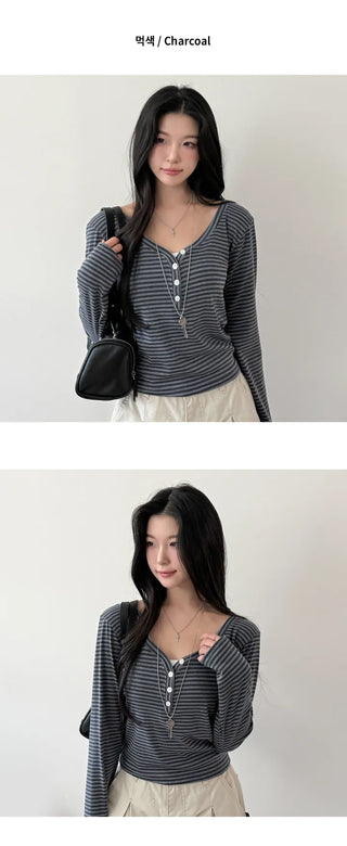 Striped Knit Top