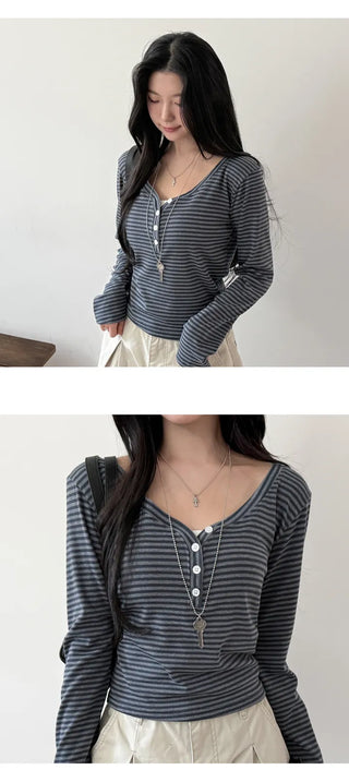 Striped Knit Top
