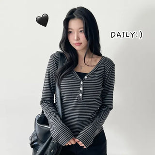 Striped Knit Top