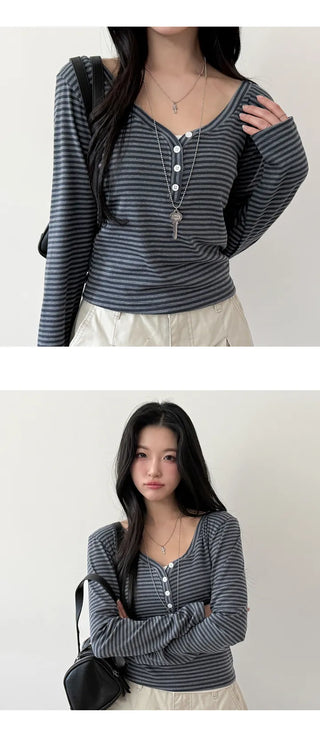 Striped Knit Top