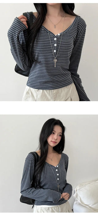 Striped Knit Top