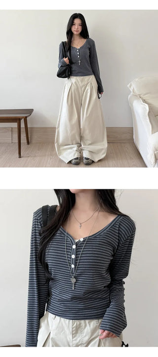 Striped Knit Top