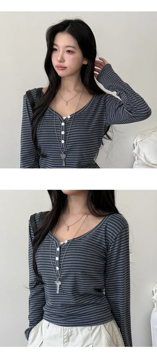 Striped Knit Top