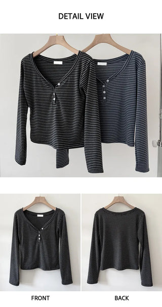 Striped Knit Top