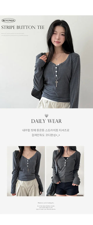 Striped Knit Top