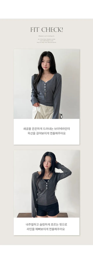 Striped Knit Top