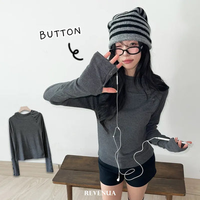 Button Hoodie