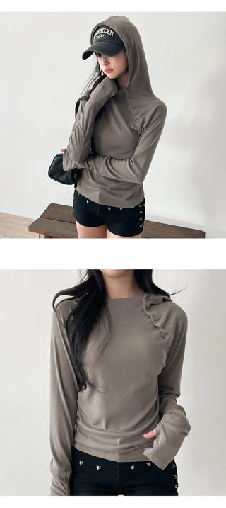 Button Hoodie