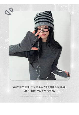 Button Hoodie