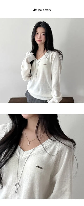 V Neck Knit