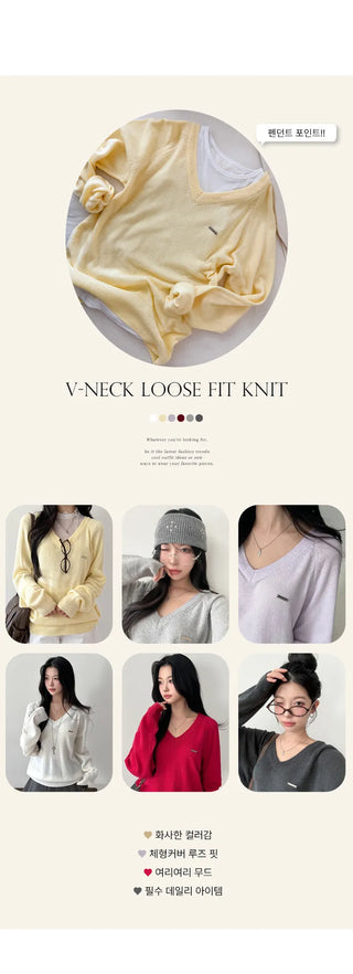 V Neck Knit