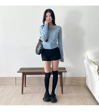 Ribbed Crop Knit