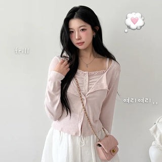 Sleeveless Cardigan Set