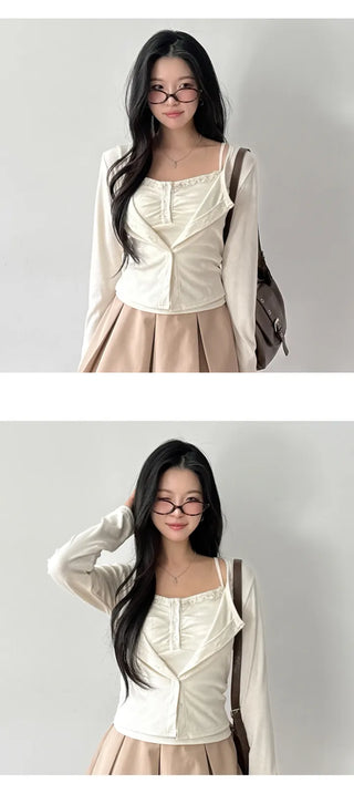 Sleeveless Cardigan Set