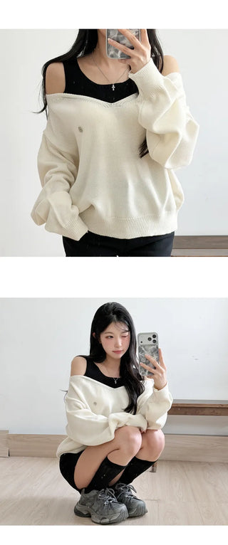 Sleeveless Knit Set