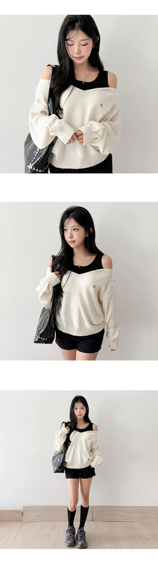 Sleeveless Knit Set