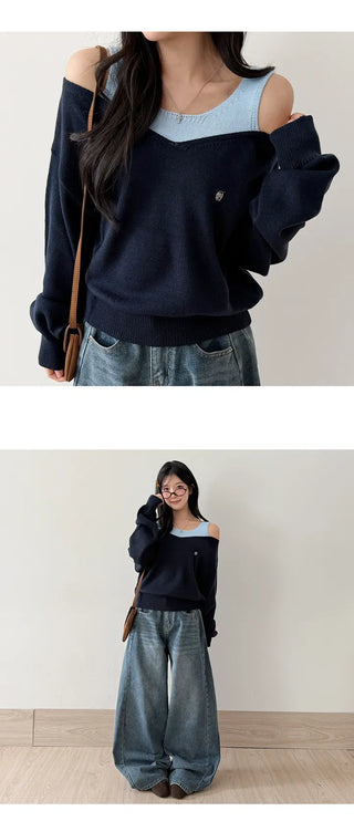 Sleeveless Knit Set