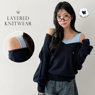 Sleeveless Knit Set