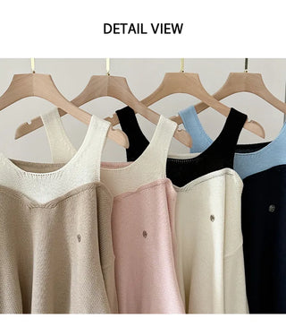 Sleeveless Knit Set