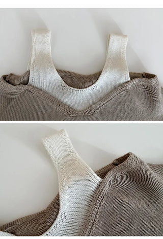 Sleeveless Knit Set