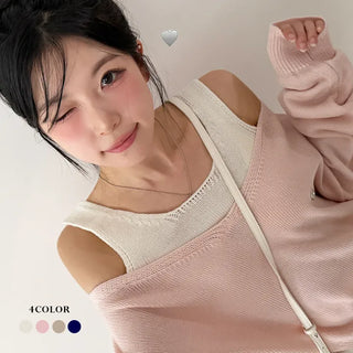 Sleeveless Knit Set