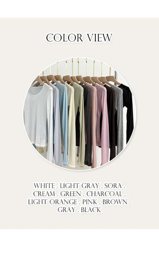 Sheer Long Sleeve Tee