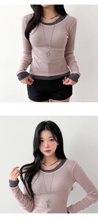 Sheer Long Sleeve Tee