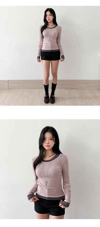 Sheer Long Sleeve Tee