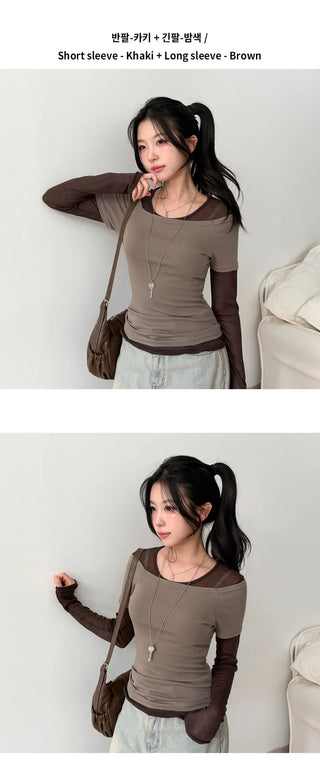 Sheer Long Sleeve Tee