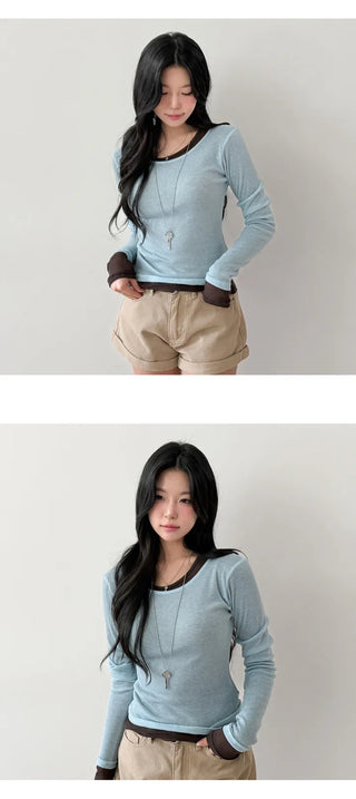 Sheer Long Sleeve Tee
