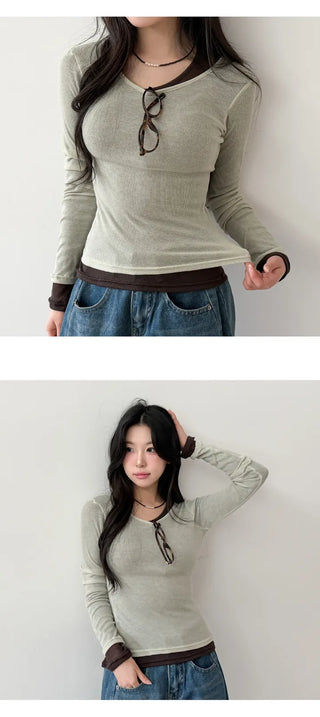 Sheer Long Sleeve Tee