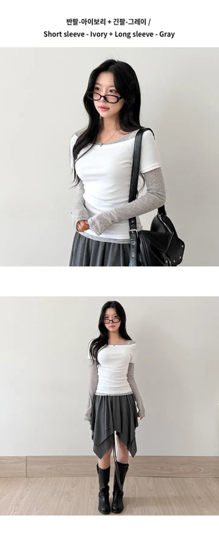 Sheer Long Sleeve Tee