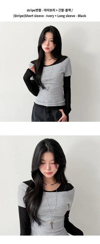 Sheer Long Sleeve Tee
