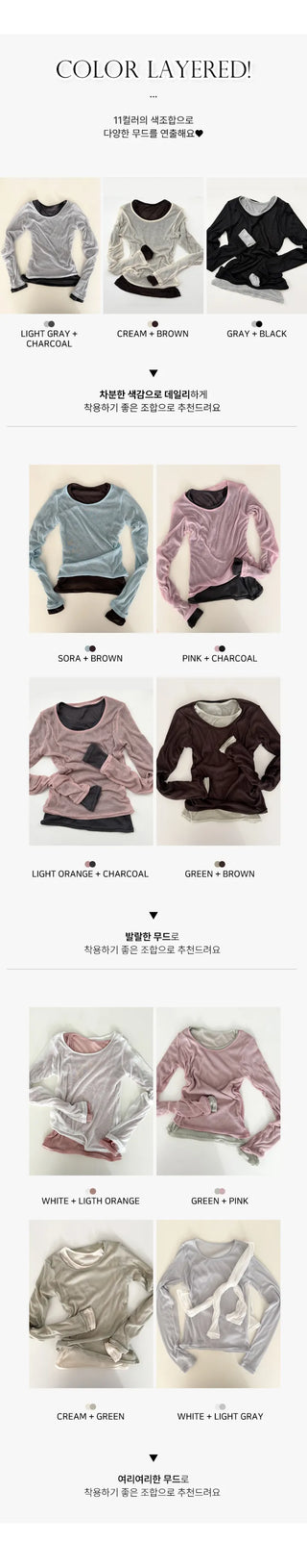 Sheer Long Sleeve Tee