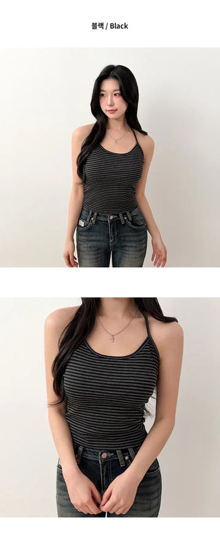 Striped Sleeveless Top