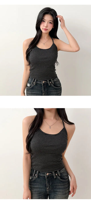 Striped Sleeveless Top
