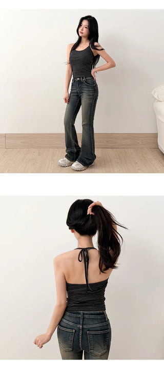 Striped Sleeveless Top