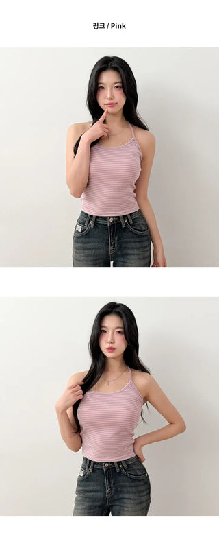 Striped Sleeveless Top