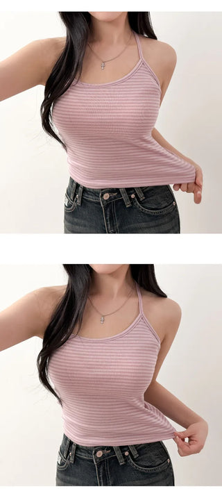 Striped Sleeveless Top