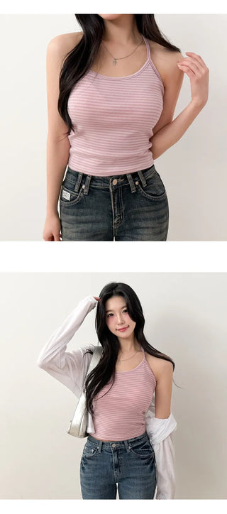Striped Sleeveless Top