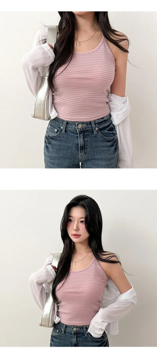 Striped Sleeveless Top