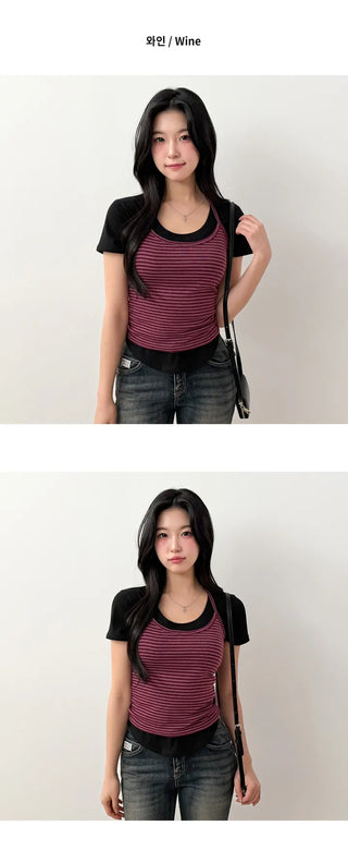 Striped Sleeveless Top